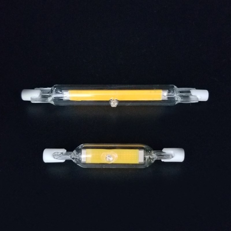 新品R7S LED 118mm 78mm Dimmable COB Lamp Bulb Glass Tube 20W - 图1