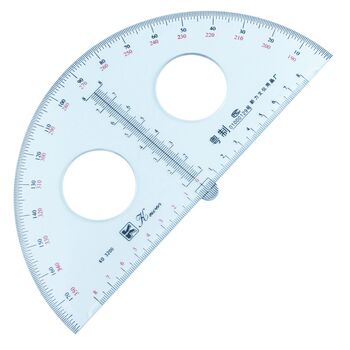 15 20 25 30cm ໂປ່ງໃສ plexiglass semicircular protractor sunken scale ນັກສຶກສາການອອກແບບຫ້ອງການ