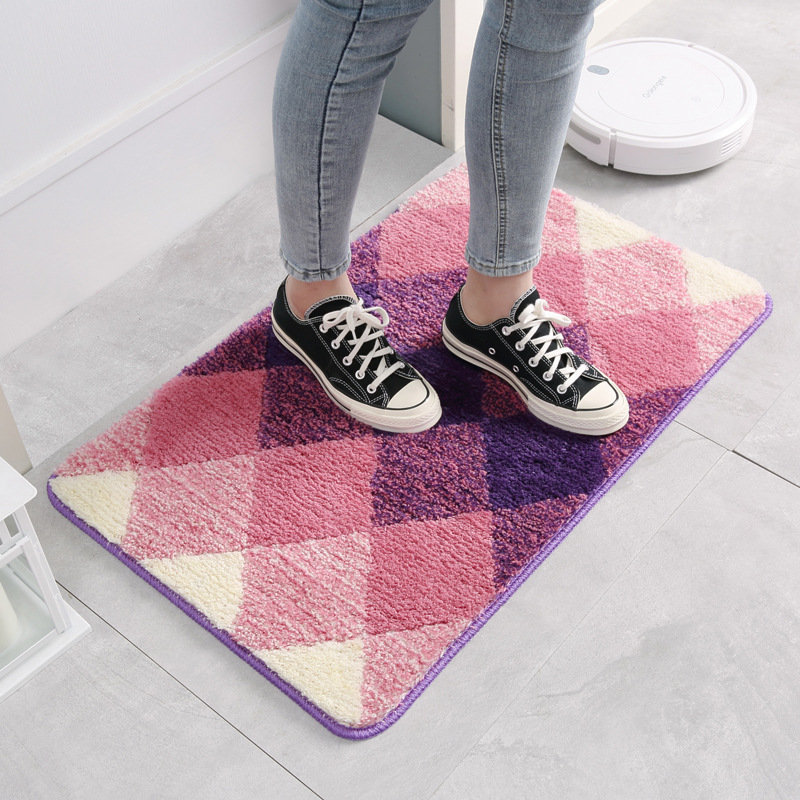 推荐Flocking floor mat bathroom antiskid mat absorbs water - 图2