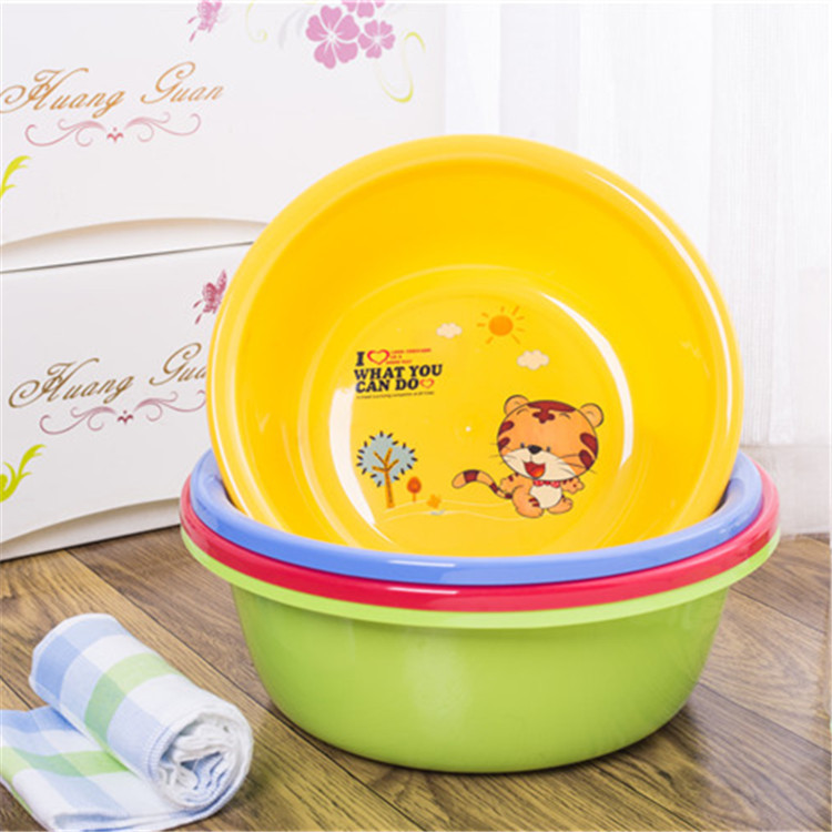 速发Plastic basin daily necessities washbasin round thickene - 图0