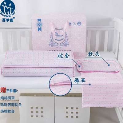 婴儿床垫a荞麦皮褥子新生儿凉席夏透气宝宝幼儿园儿童午睡垫被-图0