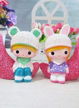 家居房间宿舍办公室卧室客厅酒柜汽车内少女心创T意可爱装饰品摆