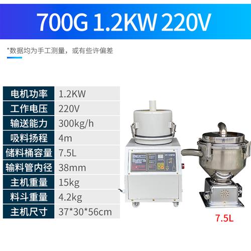 真空自动吸料机注塑机菜籽上料机提升机30K0g塑料颗粒加料机抽料 - 图0