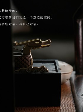 2024龙年摆件送领导国庆节高档大气乔迁中国风文创龙舟请香线香座