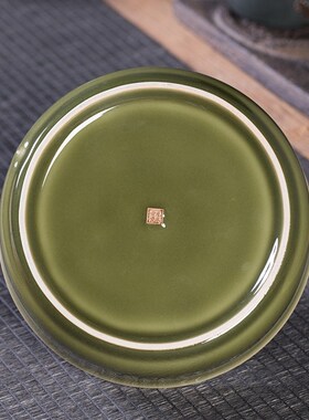 陶瓷烟灰缸大码 家用客厅办公室 多功能茶桌茶洗茶渣水缸水盂杯洗