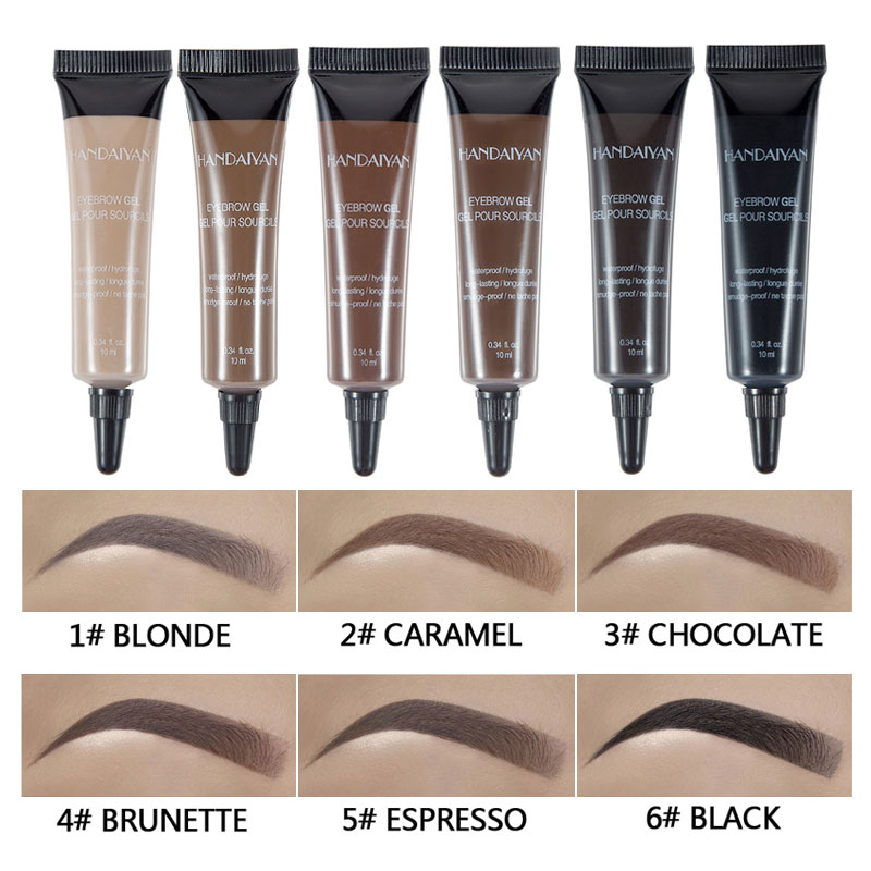 推荐6 Color Henna Eyebrow Gel Cream Women Makeup Eyebrows Ti - 图1