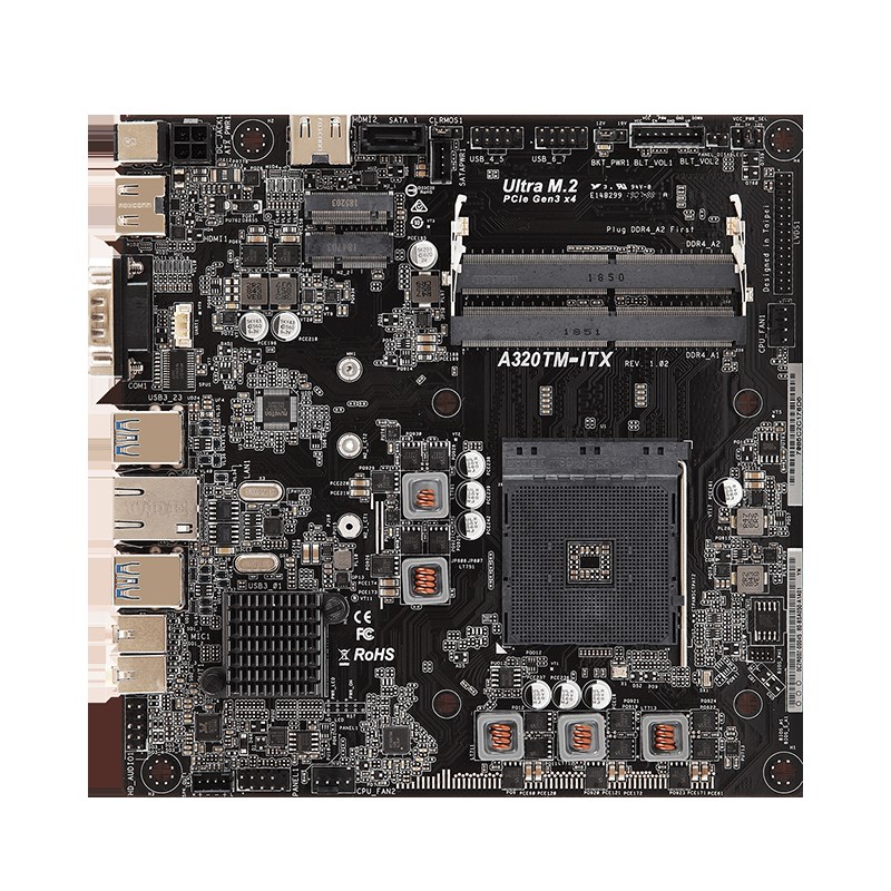 ASROCK/华擎科技A320TM-ITX锐龙AMD迷你HTPC主机TShin ITX超薄主-图3