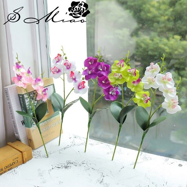 推荐Double-forked Single Phalaenopsis Artificial Flowers Bal - 图0