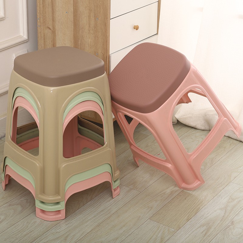 胶10个装塑塑料凳子加厚家用结实板凳高凳朔w料登子客厅胶凳椅子 - 图0