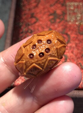 现货橄榄核三通佛头六子莲花 核雕搭配金刚星月菩提Tdiy配饰文玩