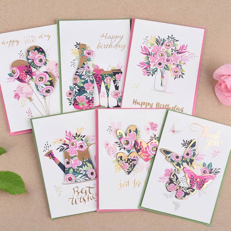 速发happy birthday cards big size greeting cards wishes card - 图1