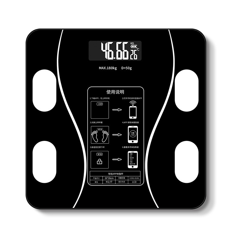 极速Body fat scale intellient Fat electronic scales English - 图3