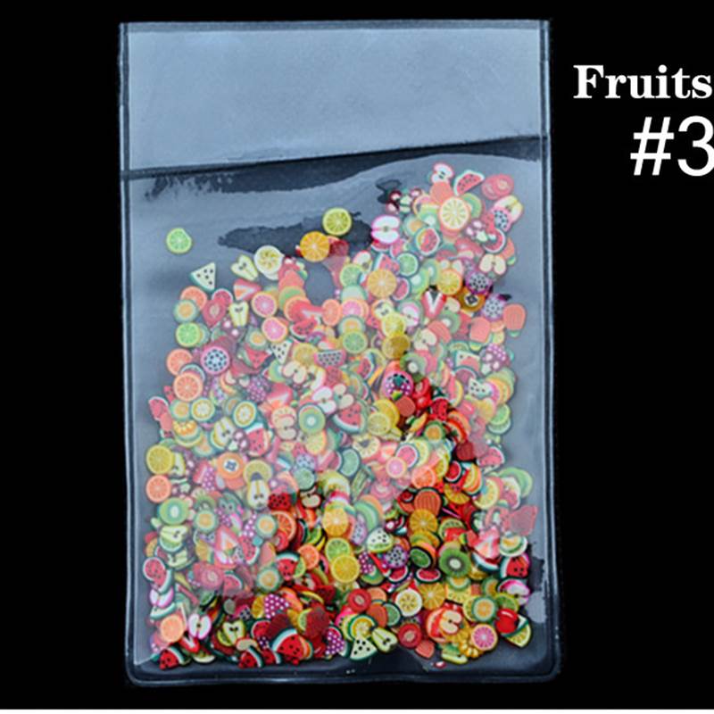 推荐1000pcs Fruit Slices Filler For Nail Art Slime Fruit Add - 图2