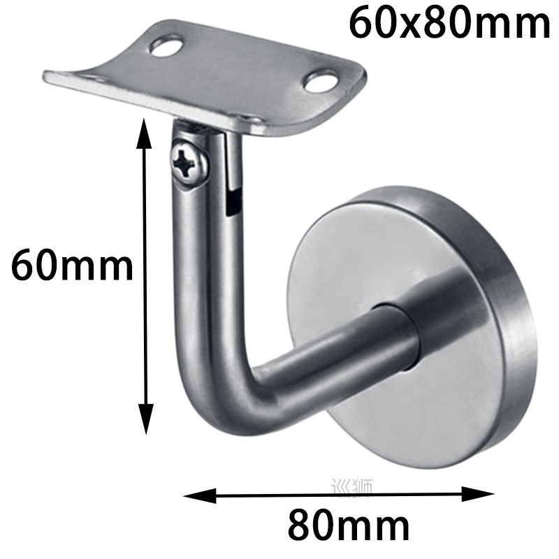 5x Handrail Brackets Stair Handrail Guard Rail Mount Baniste - 图0