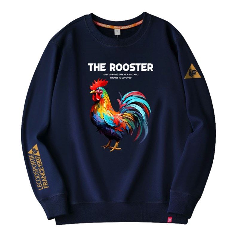 ~出口!公鸡男卫衣美式潮牌印花2I023爆款加绒秋冬加大,淘宝优惠券,粉丝福利购,淘宝优惠卷