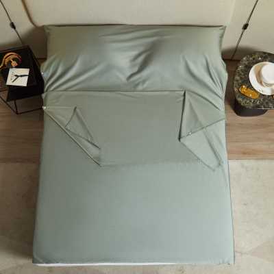 推荐新品简约素色纯棉100支酒店隔脏睡袋旅行床单被罩套便携出差