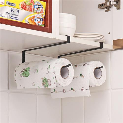 极速Paper Roll Holder Towel Rack Hanging Shelf Bathroom Stor - 图0