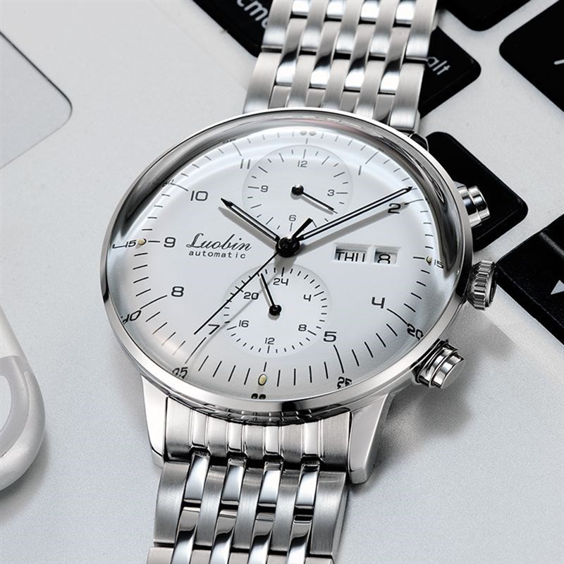 新品Luobin Automatic Watch Men's Mechanical Wristwatch Fashi
