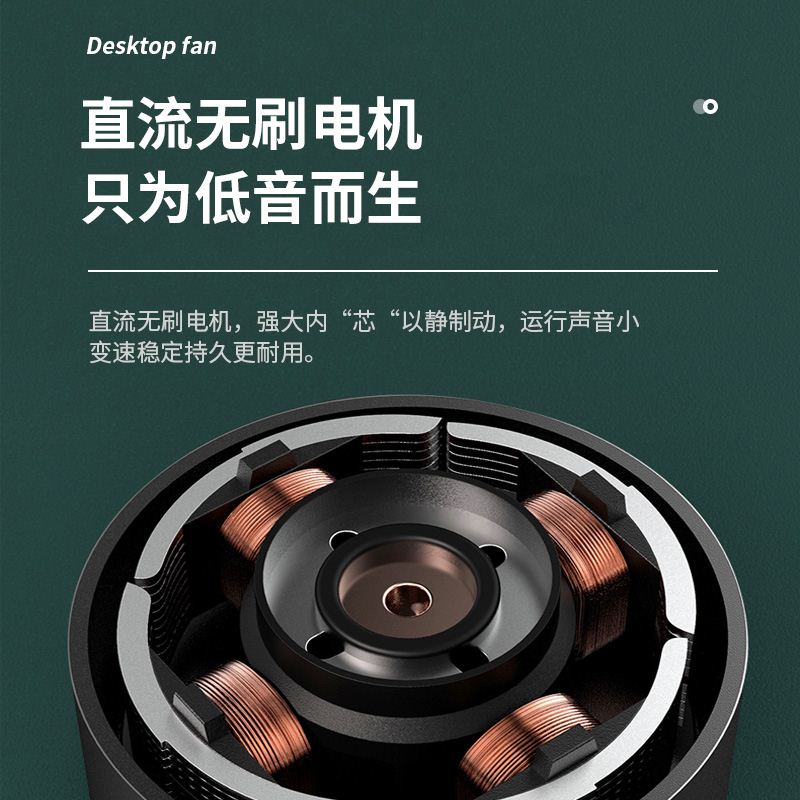 极速Desktop fan Table Electric Fan Countertop 5 Leave 12/16 - 图1