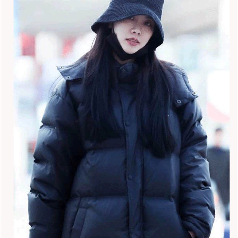 厂家2021年冬季明星同款羽绒服女长款过膝到脚踝加U厚保暖纯色连