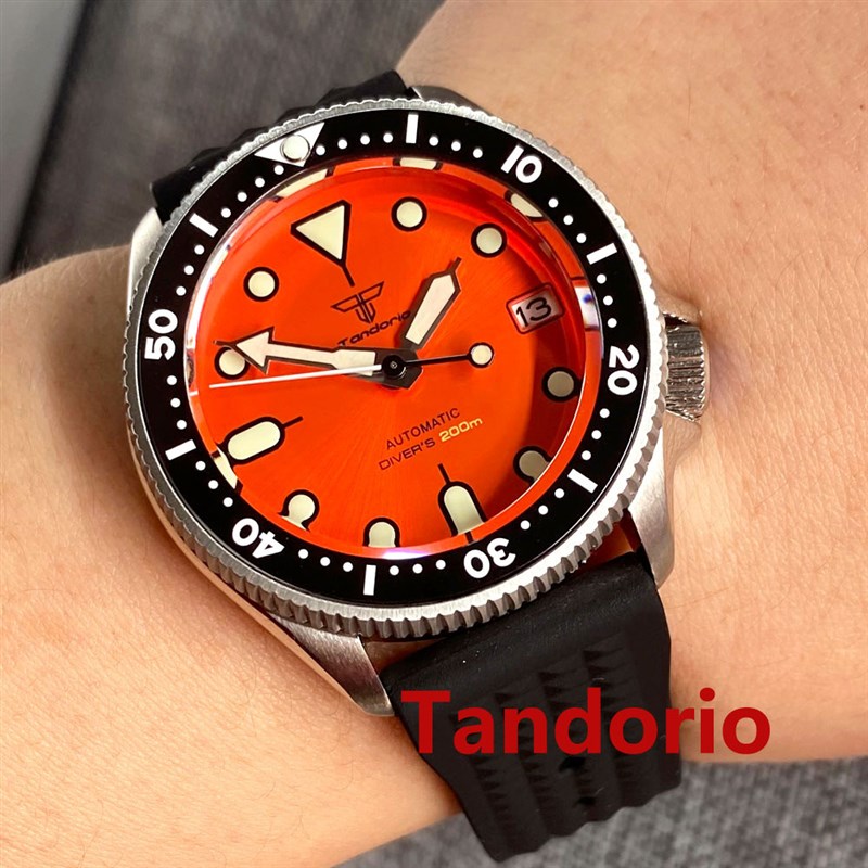 速发37mm Tandorio 200M Diving Japan NH35A Ceramic Bezel 120 - 图2