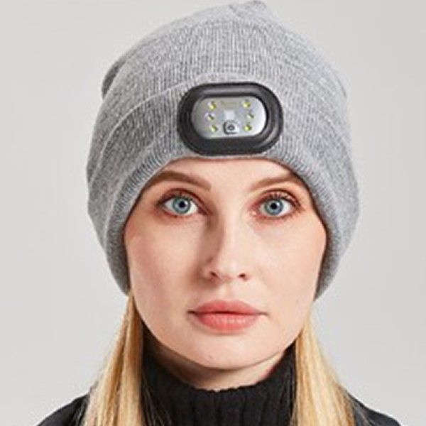 速发6LED USB Knitted Hat Breathable 110LM 300mAh Car Repair - 图1