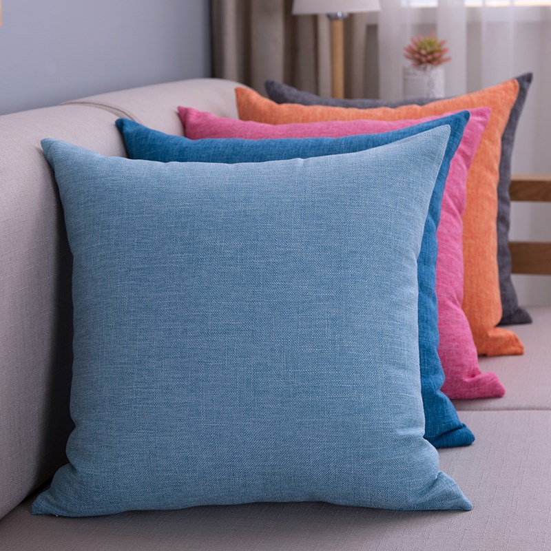 速发Overstuffed linen, throw pillows, oversize cushions, SOF - 图1