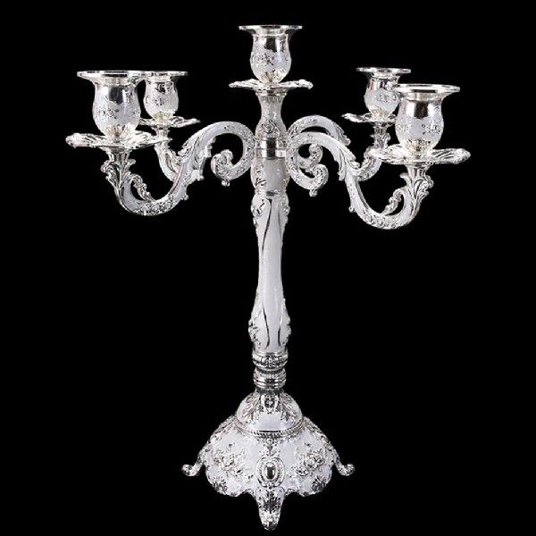 速发Metal Home Decor Romantic Candlestick Holder 5 Head - 图2