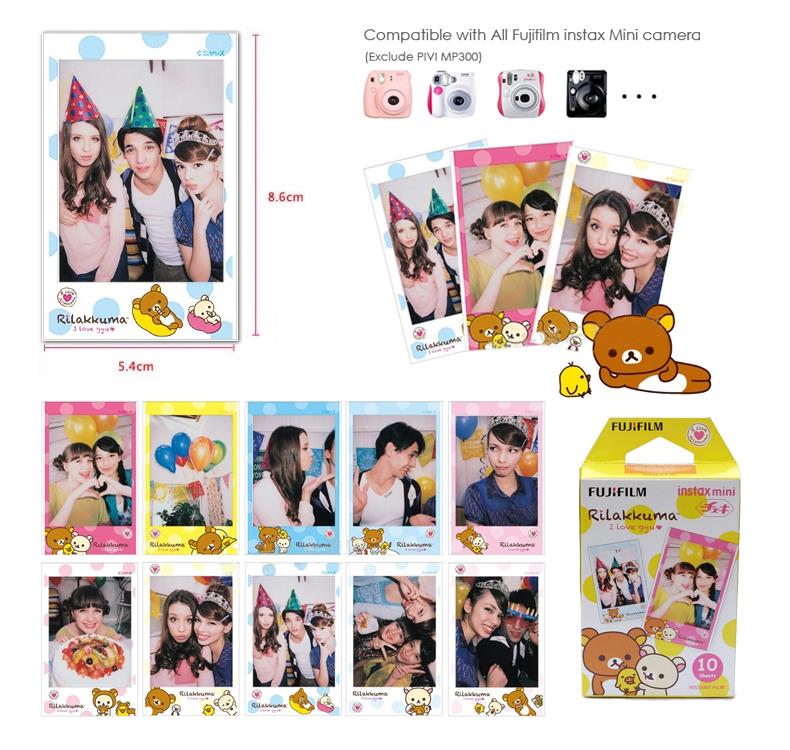 Fujifilme Instax Mini Film Ril kkumaFPhoto arame 10 sheet Fo - 图1