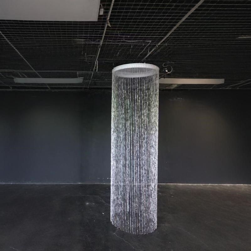 新款婚礼堂吊顶圆环暮雪挂件飞蝶珠帘流苏圆Q形线帘婚庆舞台道具,淘宝优惠券,粉丝福利购,淘宝优惠卷