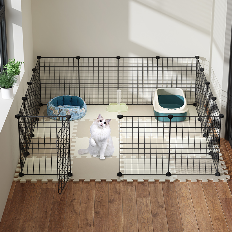 Foldable Pet Playpeu Iron Fence Pnppy KQe nel dogncage - 图1