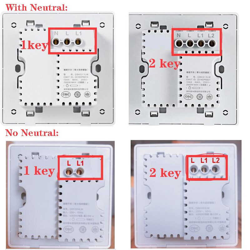 Xiaomi Aqara Wall Switch D1 ZigBee Smart Light Remote Contr - 图3