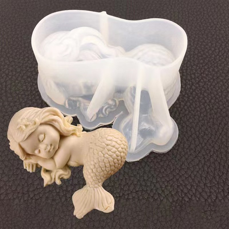 推荐DIY Angel/Mermaid Soap Mould Handmade Soap Mold Silicone - 图0