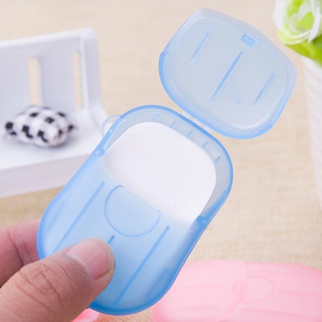 速发20Pcs/Box Disposable Soap Paper Travel Disinfecting Soap - 图3