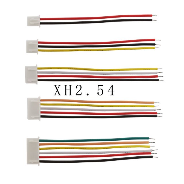 100Pcs JST XH2.54n Pitch 2.54mm 2P 3P 4P 5P 6P 7P 8P 9P 10 P