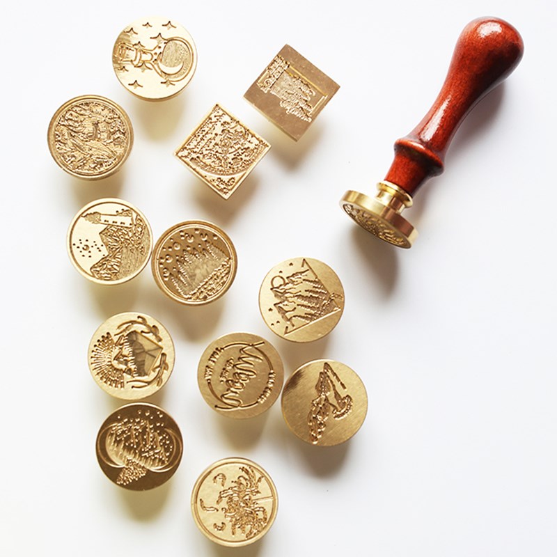 Nordic Wind and Sealing Wax Stamp Invitation Gift Seal Seal - 图1