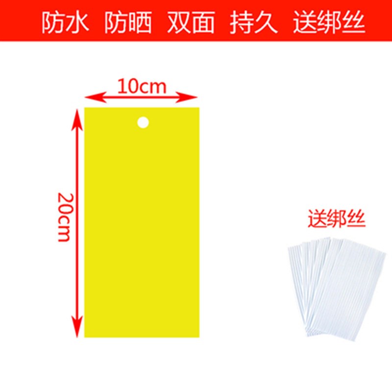 极速厂家粘虫诱虫板双面特粘农用粘虫板果园茶园花卉黄板蓝板针蜂-图0