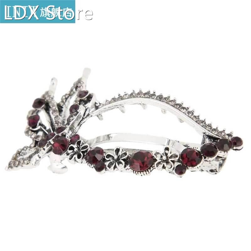 极速Hair Barrette Durable Beautiful Rhinestone Hair Clip Exq - 图0