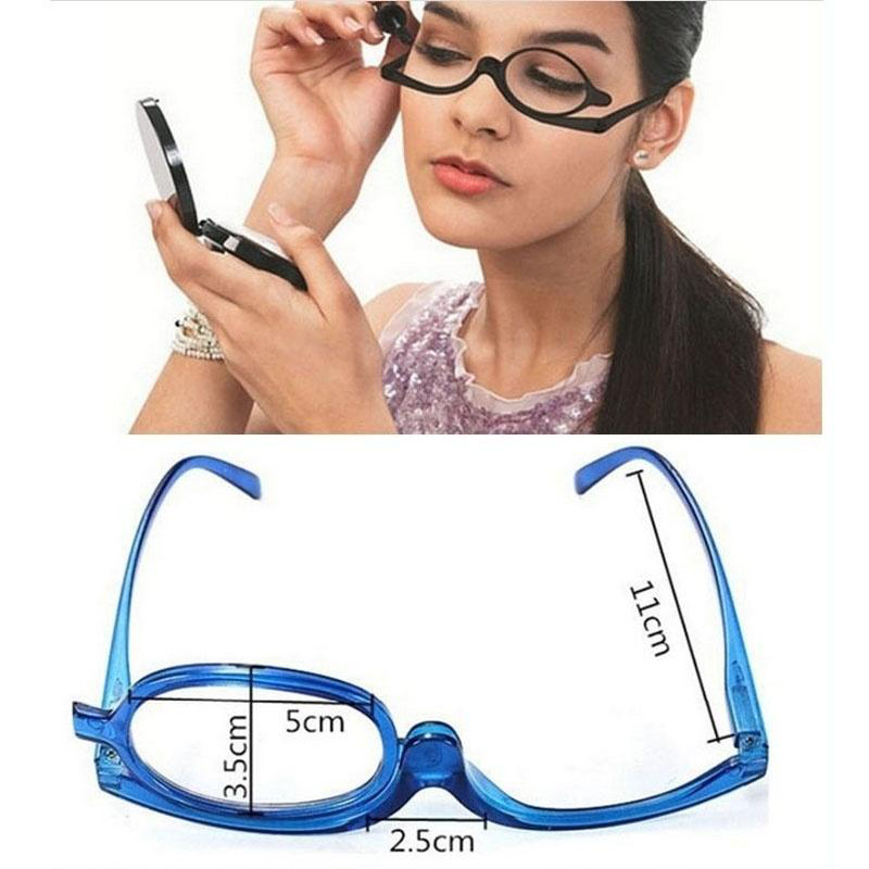 Magnifying Glasseso Rotating Makeup Reading glasses Foldin G - 图0