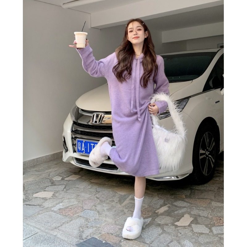 哺乳期连衣裙秋j冬季女装外出时尚辣妈中长款毛衣打底衫喂奶衣服,淘宝优惠券,粉丝福利购,淘宝优惠卷