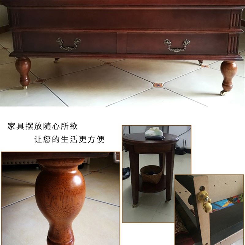 家具1寸万向轮子配件移动滑轮钢琴推车床小重型静音轱辘纯铜脚轮