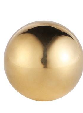 黄铜实心文无物手把玩把件健身球调节肌体经络桌面装饰品摆件