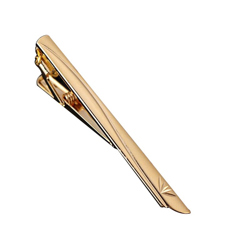 速发Copper antirust gold tie clip simple business necktie cl-图3