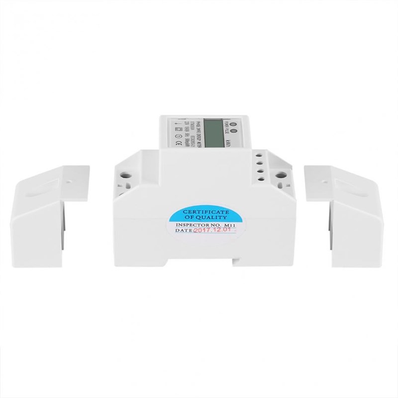 极速AC 220V Single-phase 2Wire Energy Meter DIN-Rail Electri - 图1