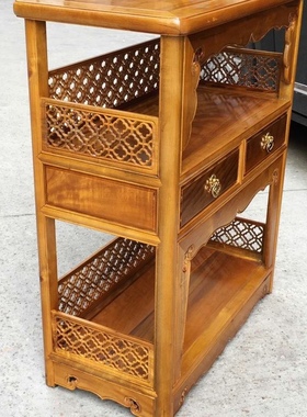 红木家具金丝楠小叶桢楠s餐边柜茶几茶水柜中式仿古储物柜玄关柜