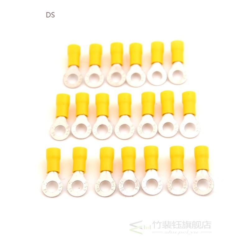 推荐20pcs Yellow Ring insulated terminal Cable Wire Connecto - 图0