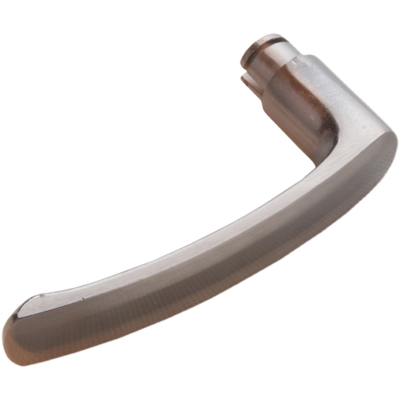 防盗门把手曲线拉手全铝加厚金属手柄替换六角塑料门把大门锁配件 - 图2