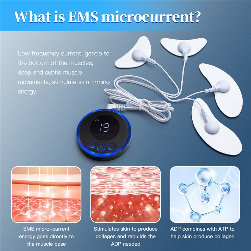 推荐EMS Facial Exerciser Microcurrent V-Face Double Chin - 图2