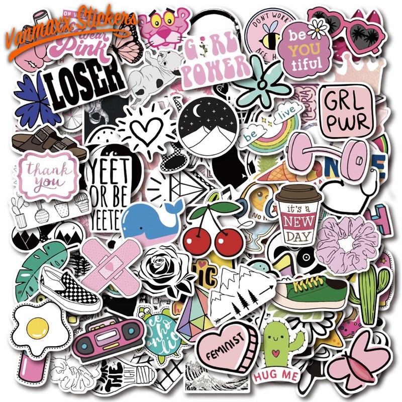 150 PCS Large Pack Lovely Cute VSCO Girl Kids Stickers Wate - 图0