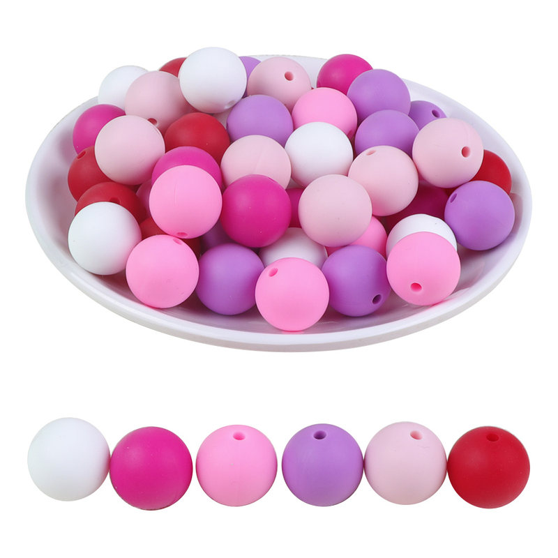 BOBO.BOX 12mm 20pcs BabyFTeether Pearl Silicnoe TBeads BPA - 图2